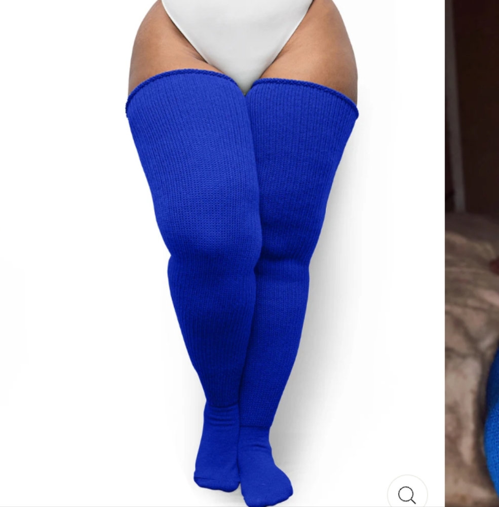 NWT/NIP Blue Jay Thunda Thighs Long Thigh High Socks